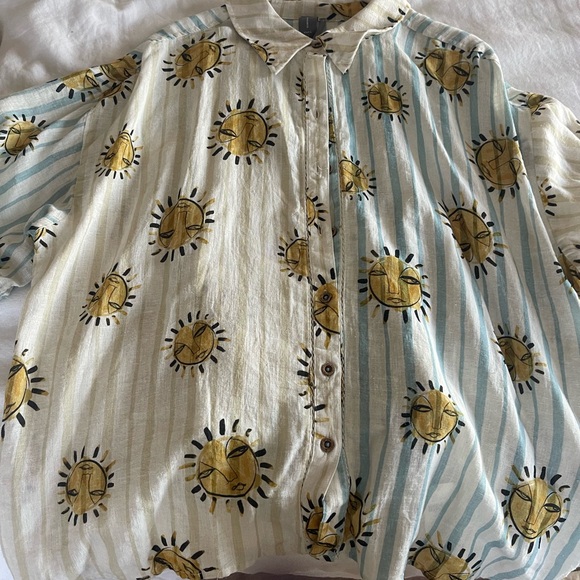 ANTHROPOLOGIE Pantoloni in Lino LouLou Avenue x linen set. - Picture 5 of 5